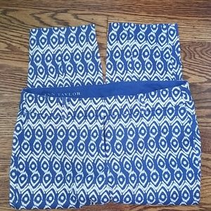 Ann Taylor Carnegie Crop IKAT cropped pant